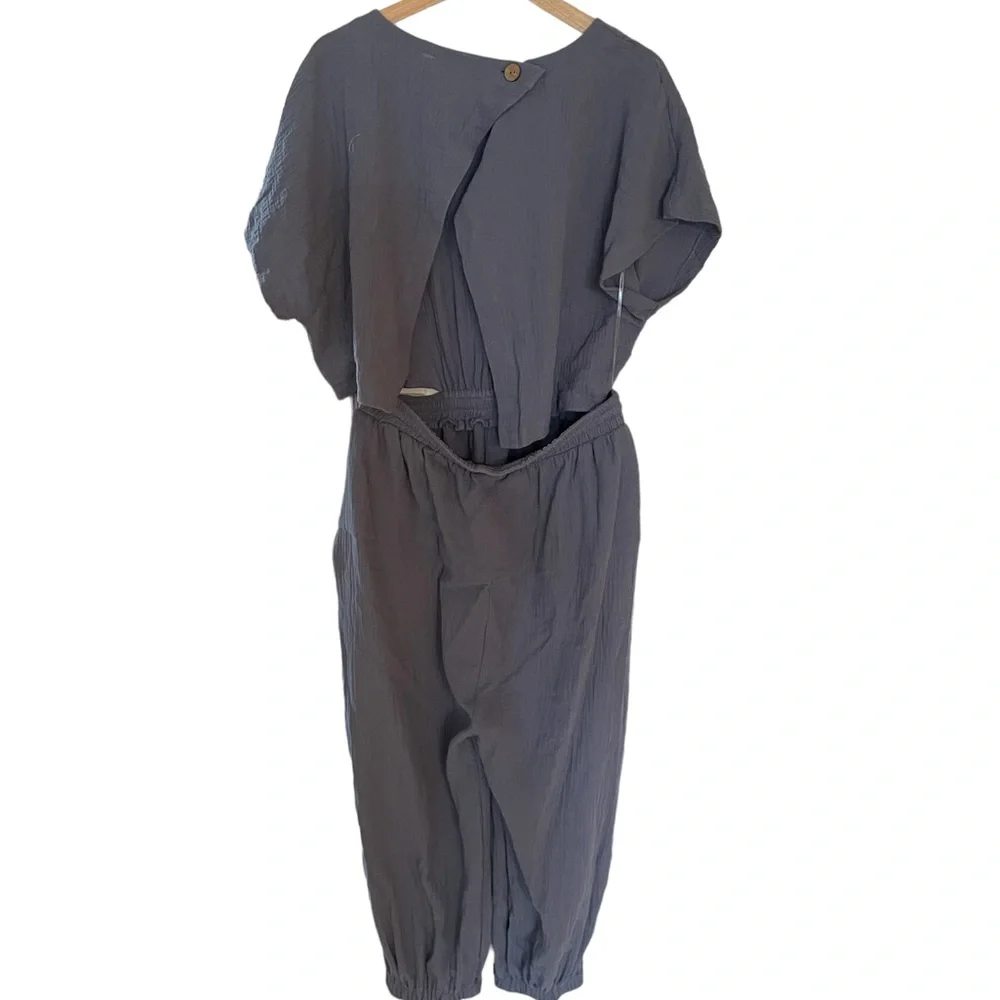 NWOT blue jumpsuit - Picture 4 of 5